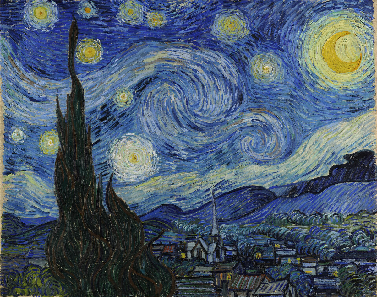 La noche estrellada — Vincent van Gogh 50x60 cm