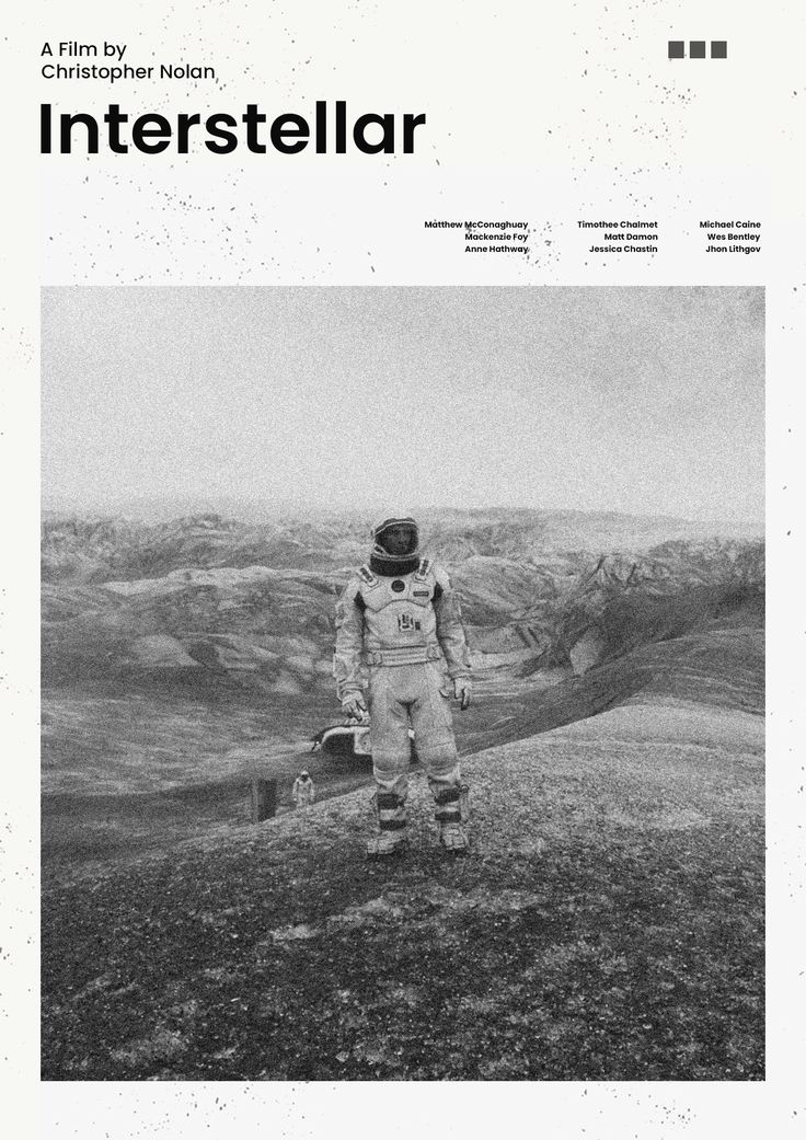 Cuadro Enmarcado Estilo Granular 'Interstellar' - Christopher Nolan Diseño de Astronauta en Textura